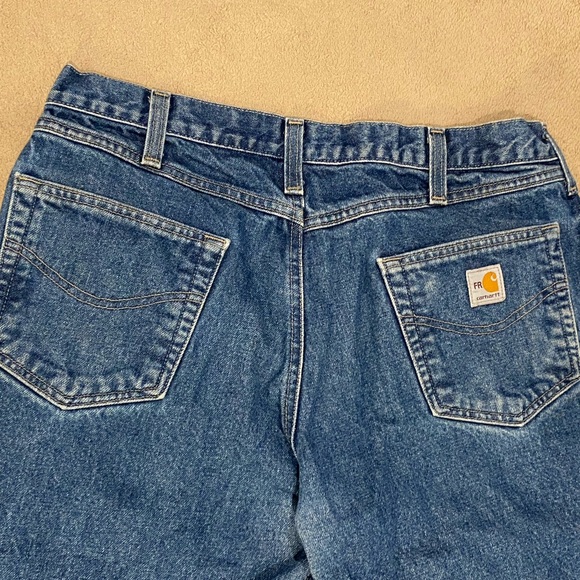 Vintage Carhartt FR Denim Jeans Carhartt Jeans Fire Resistant 36x32” - Picture 4 of 11